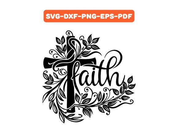 A Craft Seller's Take on the Floral Faith Cross SVG Vector