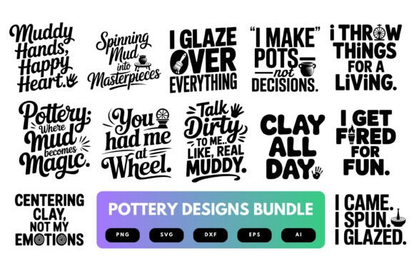 A Pottery SVG Bundle for Crafting Beautiful Website Graphics