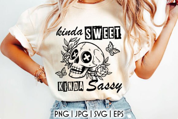 A Snarky Skull PNG Graphic for Modern Craft Projects