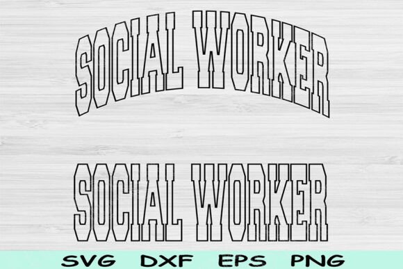 A Social Worker SVG Design for Craft and Graphics Sales