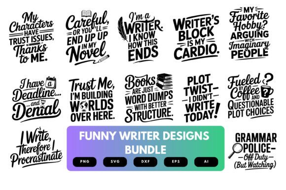 An Honest Review: The Writer SVG Bundle Graphics