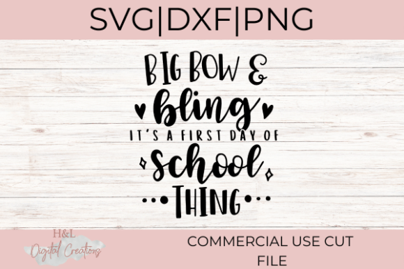 Crafting Sparkling School Graphics with Big Bows and Bling