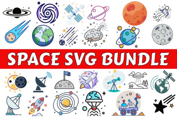 Exploring a Craft and Graphics Bundle for Space-Themed Branding