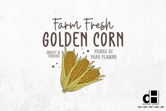 Fall Farmhouse Corn Farm SVG PNG: A Rustic Embroidery Gem