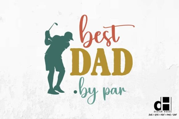 Father's Day Golf Ball SVG PNG for Creative Crafts and Graphics