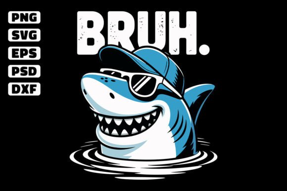 Funny Shark Meme Graphics for Website and Crafts