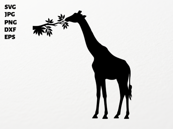 Giraffe Silhouette SVG for Crafts & Graphics