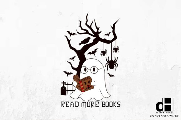 Halloween Funny Read More Books Graphics for Crafts