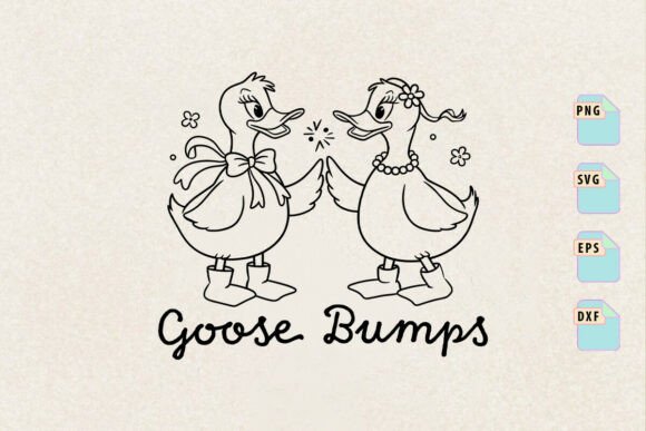 Handcrafted Humor: Goose Bumps SVG for Crafters & Graphics