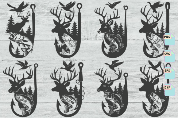 Judging the Deer Fish Tree Design for Embroidery