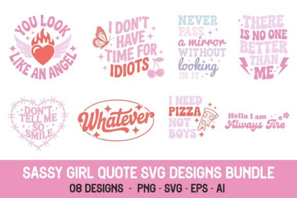 Sassy Girl Retro SVG Bundle: A Designer’s Review for Graphics & Crafts