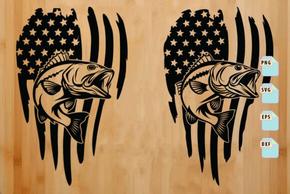 The Craft and Graphics of a Patriotic Fishing Brand Asset